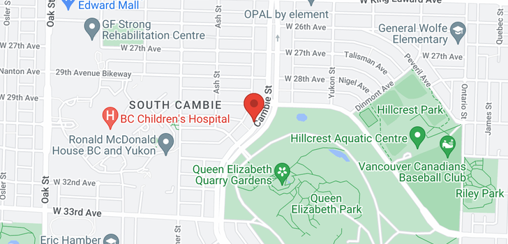 map of 4555 CAMBIE STREET